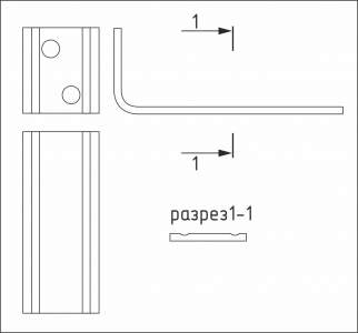 кронштейн 80x200 1,5 мм